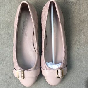 London England Ivory Pink Ballerina Quilted